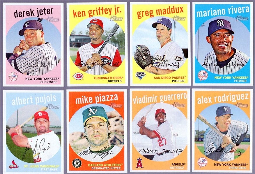 2008 Topps Heritage Bsbl.- 8 Diff. Stars