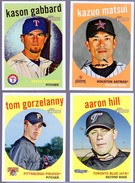 2008 Topps Heritage Bsbl.- 8 Diff. SP’s