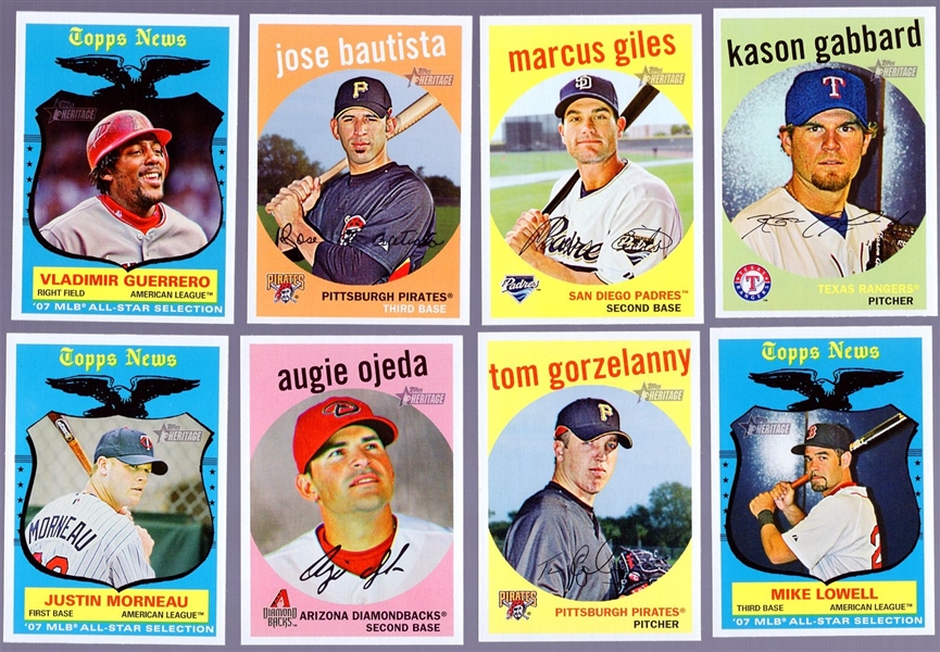 2008 Topps Heritage Bsbl.- 8 Diff. SP’s