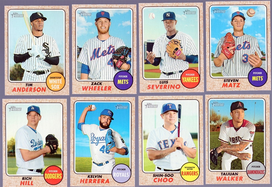 2017 Topps Heritage Update- 8 Diff. SP’s