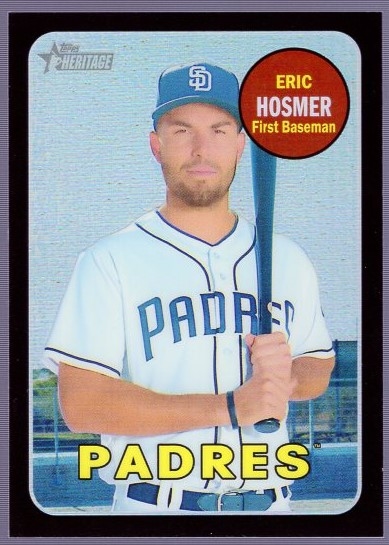 2018 Topps Heritage Update “Black Refractor” #THC-709 Eric Hosmer- #64/69