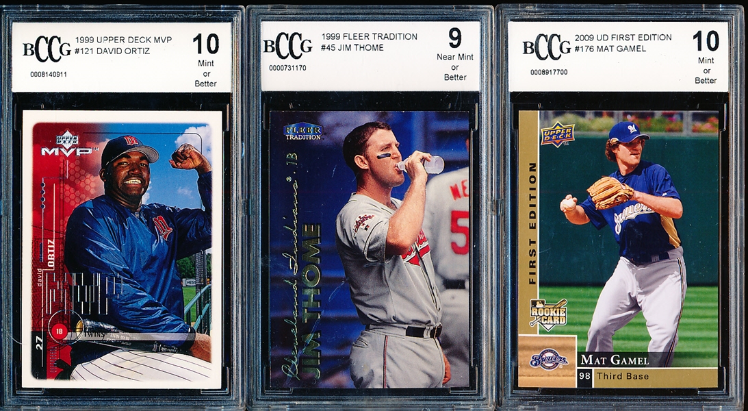 Clean-Up Lot of 3 Graded Cards- All BCCG (Beckett.com) Graded