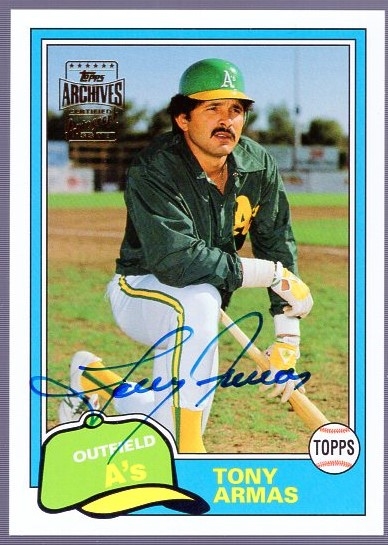 2003 Topps Archives Bsbl. “Fan Favorites Autographs” #FFA-TA Tony Armas, A’s