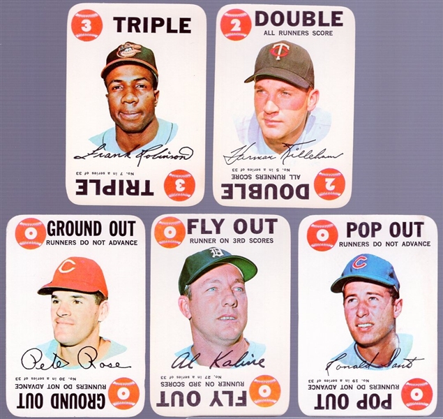 1968 Topps Bb Game Cards- 12 Diff