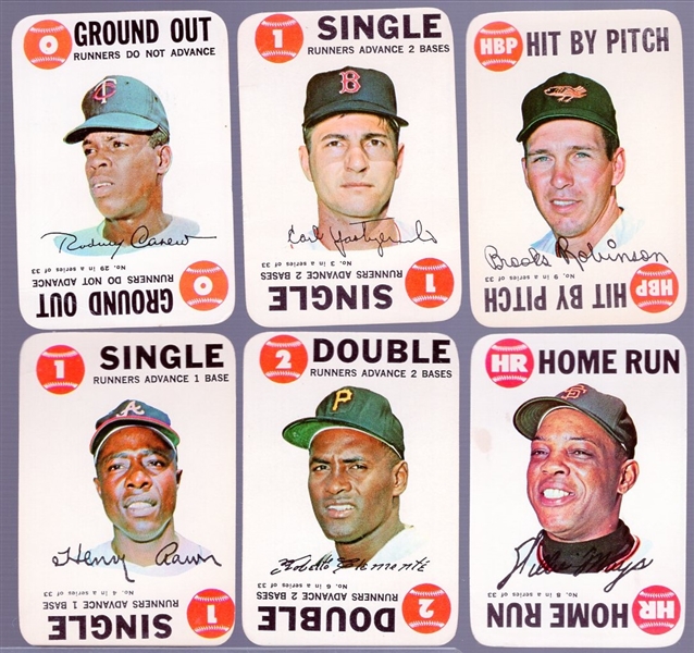 1968 Topps Bb Game Cards- 11 Diff 