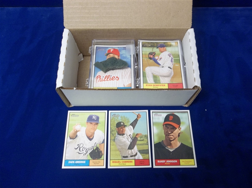 2010 Topps Heritage Bb(’61 Topps style)-120 Diff- No SP’s- #3 thru #133