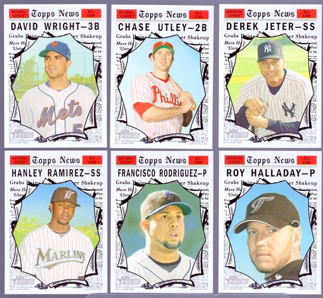 2010 Topps Heritage Bb(’61 Topps style)-11 Diff SP’s