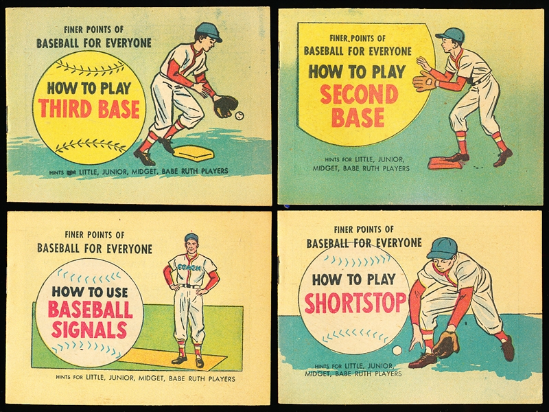 1958 Vital Publications/ Fleet-Wing- “Finer Points of Baseball for Everyone” booklets- 12 Diff