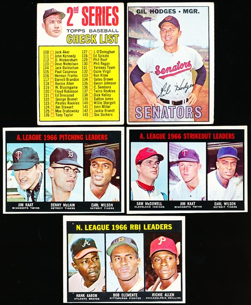 1967 Topps Bb- 5 Diff