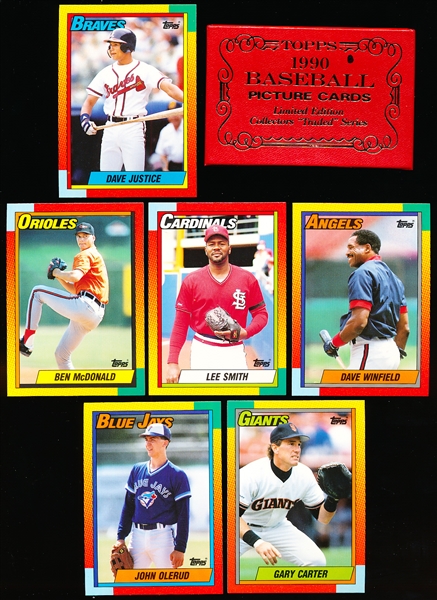 1990 Topps Baseball Tiffany Traded Set of 132