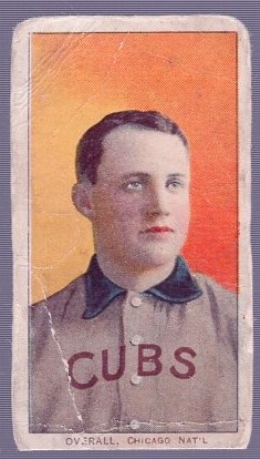 1909-11 T206 Bb- Overall, Chicago Natl- Portrait pose- Piedmont 150 back.