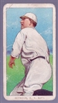 1909-11 T206 Bb- Seymour, NY Natl- Throwing pose- Piedmont 350 back.