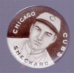 1910-12 P2 Sweet Caporal Bb Pin- Sheckard, Chicago Cubs