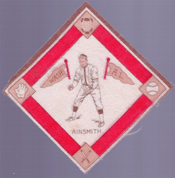 1914 B18 Baseball Blanket-Ainsmith, Wash AL- Brown bases