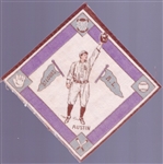 1914 B18 Baseball Blanket-Austin, St. Louis AL- Purple Basepaths