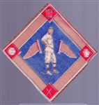 1914 B18 Baseball Blanket-Frank Chance, New York AL – Blue infield version