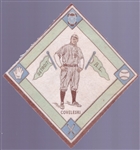 1914 B18 Baseball Blanket-Harry Coveleski, Detroit AL- White infield version.