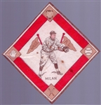 1914 B18 Baseball Blanket- Milan, Wash AL – Red basepaths