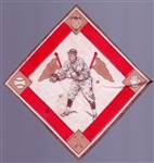 1914 B18 Baseball Blanket- Milan, Wash AL – Red basepaths