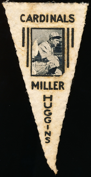 1916 Ferguson Bakery Felt Pennant-Miller Huggins, Cardinals