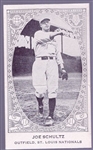 1922 W573 Bb Strip Card- Joe Schultz, St. Louis Nationals