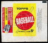 1963 Topps Baseball- 5 Cent Wrapper- Big Twin Chews/Big Comics side panel.