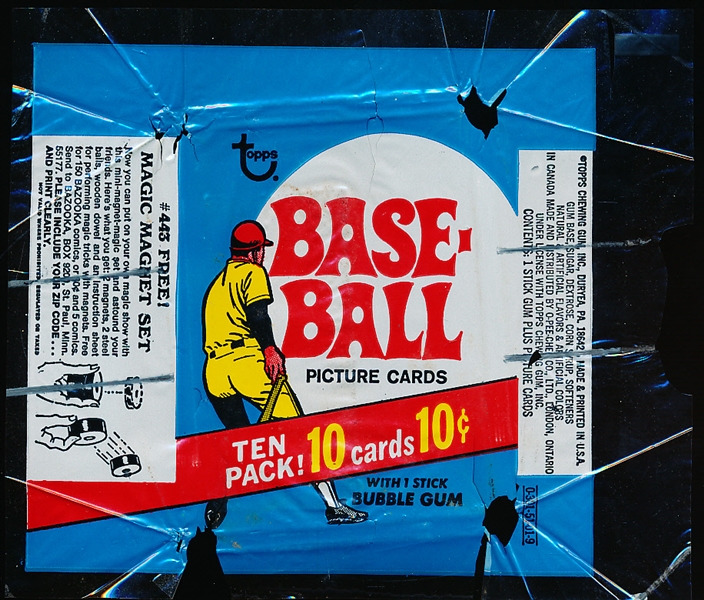 1969 Topps Baseball- 10 Cent Cello Wrapper