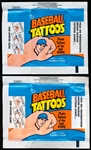 1971 Topps Baseball Tattoos Wrappers- 4 Wrappers