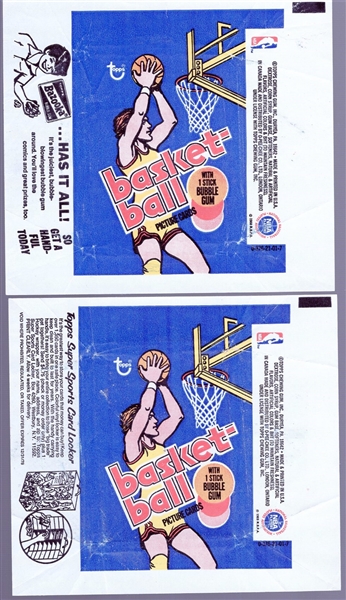 1977-78 Topps Basketball- 3 Wrappers