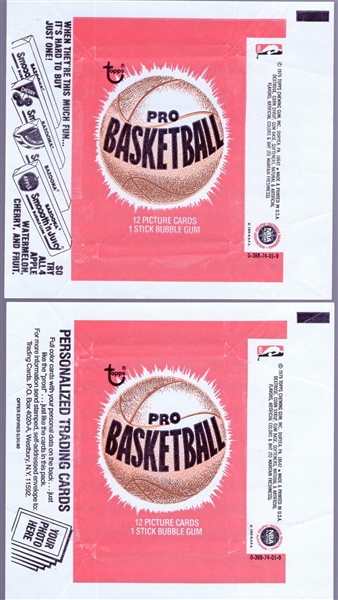 1979-80 Topps Basketball- 4 Wrappers