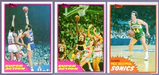 1981-82 Topps Bask- “West” Cards- 80 Asst