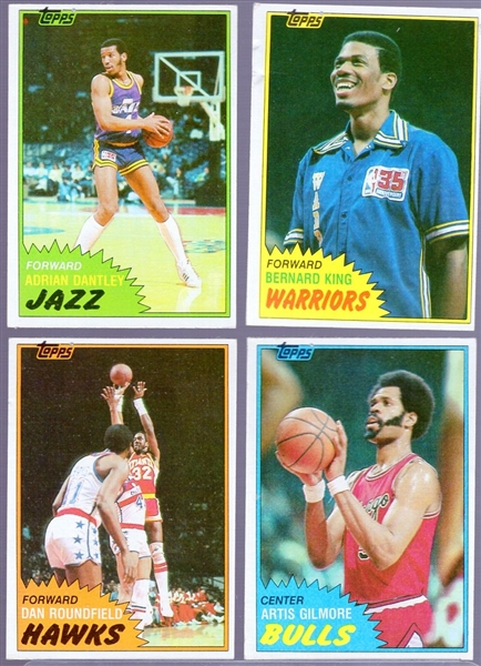 1981-82 Topps Bask- “West” Cards- 80 Asst