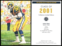 2001 Goal Line Art Pro Football Hall of Fame Cards- #208 Jackie Slater, Rams-15 cards