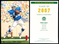 2007 Goal Line Art Pro Football Hall of Fame Cards- #239 Charley Sanders, Lions-25 Cards