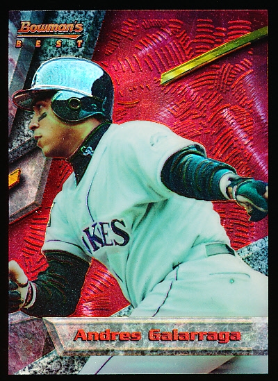 1994 Bowman’s Best Bsbl. “Refractor Red” #43 Andres Galarraga, Rockies