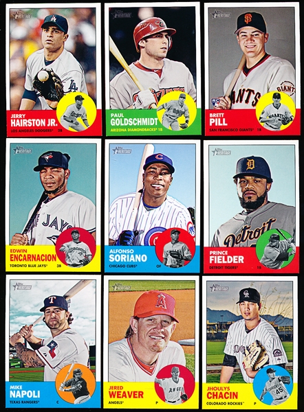 2012 Topps Heritage Bsbl.- 9 Diff. SP’s