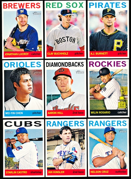 2013 Topps Heritage Bsbl.- 10 Diff. SP’s