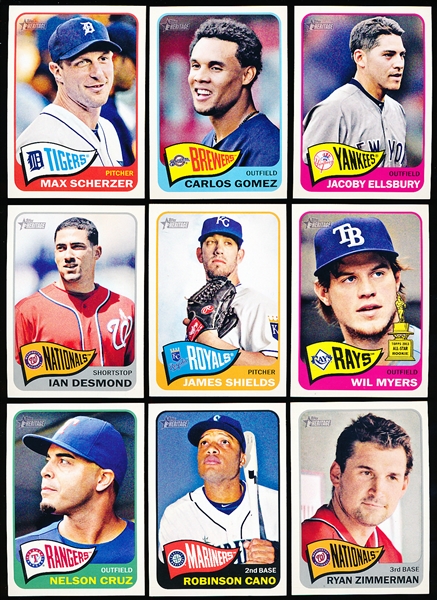 2014 Topps Heritage Bsbl.- 9 Diff. SP’s