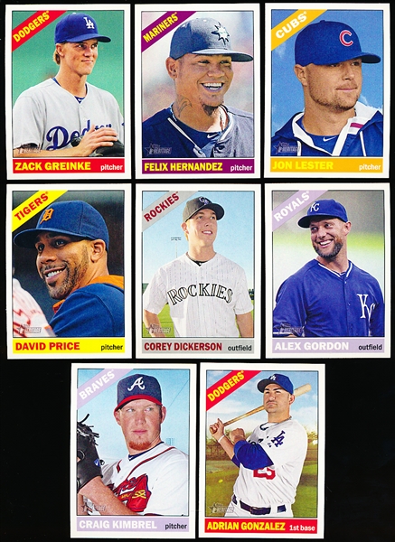 2015 Topps Heritage Bsbl.- 8 Diff. SP’s