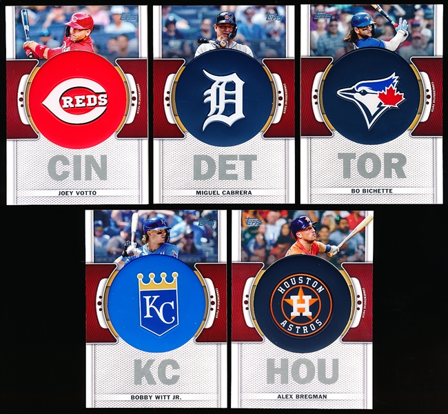 2023 Topps Bsbl. “Commemorative Team Logo Patch Relic”- 5 Diff.