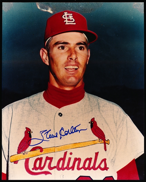 Autographed Steve Carlton St. Louis Cardinals MLB Color 8” x 10” Photo