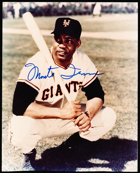 Autographed Monte Irvin New York Giants MLB Color 8” x 10” Photo