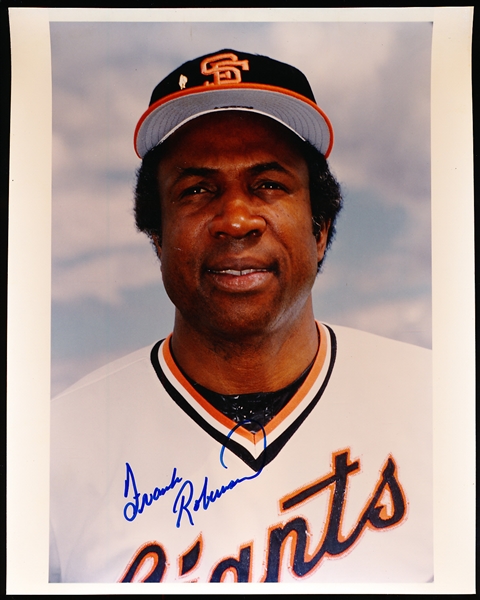 Autographed Frank Robinson San Francisco Giants MLB Color 8” x 10” Photo