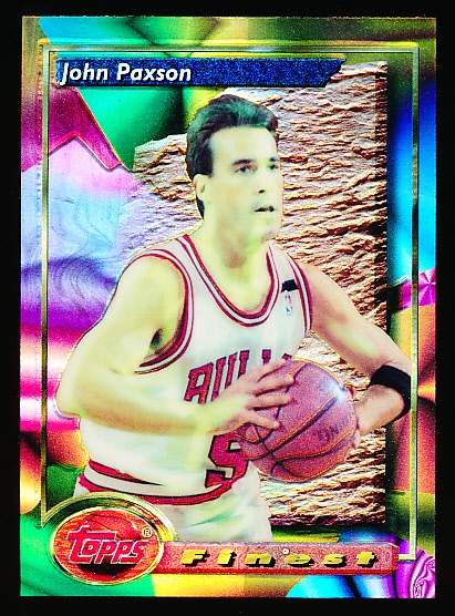 1993-94 Finest Bskbl. Refractors #38 John Paxson, Bulls