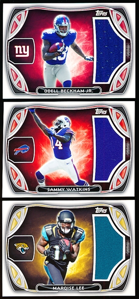 2014 Topps Ftbl. “Rookie Jumbo Relics”- 3 Diff. Cards