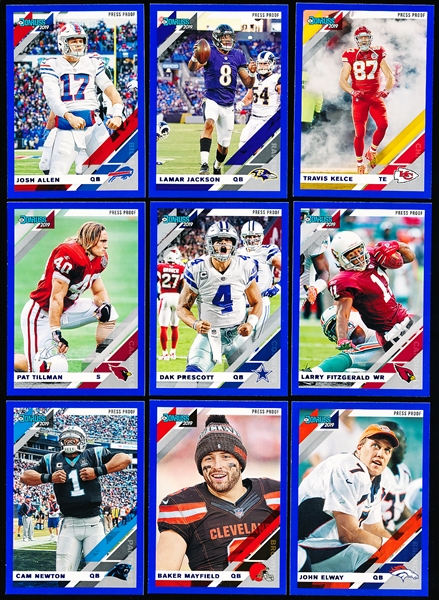 2019 Donruss Ftbl. “Press Proof Photo Variations”- 19 Diff. Cards