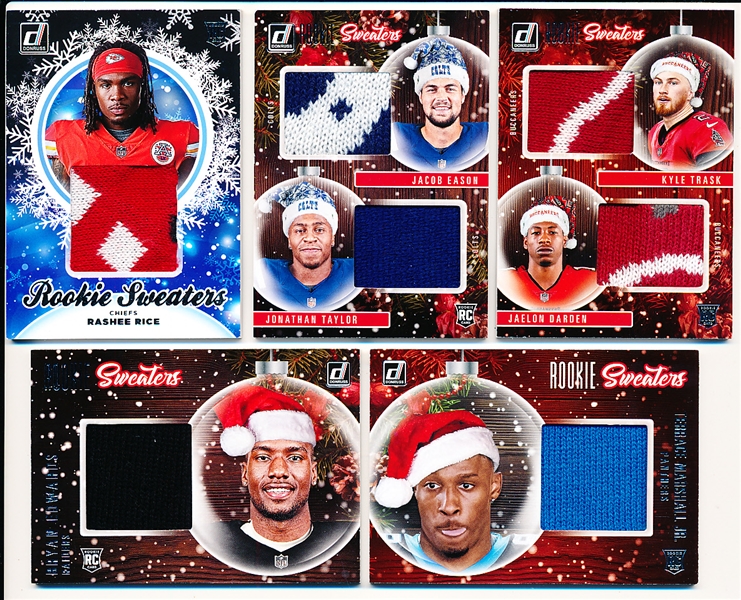 2020-23 Donruss Ftbl. “Rookie Sweaters”- 5 Diff.