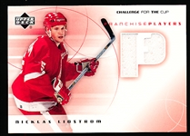 2002-03 Upper Deck Challenge for the Cup Hockey “Franchise Players Jersey” #FP-NL Nicklas Lidstrom, Red Wings