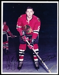 Autographed Matt Ravlich Chicago Black Hawks Thin Paper Color 8” x 10” Photo