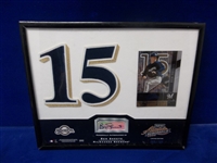 Autographed 2002 Playoff Memorabilia 8” x 10” Framed MLB Jersey # Item- Ben Sheets, Brewers